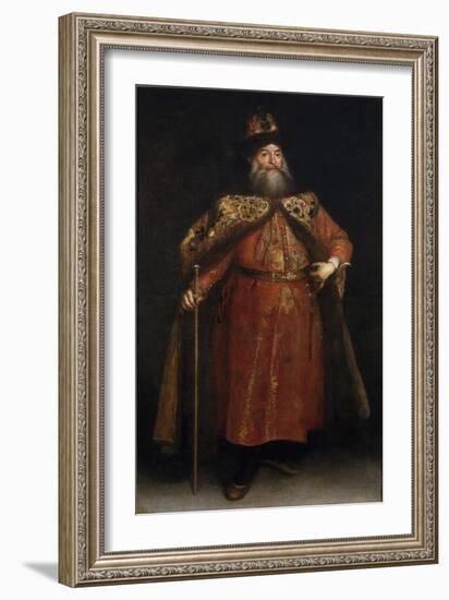 Portrait of the Ambassador Pyotr Ivanovich Potyomkin (1617-170), 1681-Juan Carreño de miranda-Framed Giclee Print