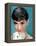 Portrait of the American Actress Audrey Hepburn, Photo for Promotion of Film Sabrina, 1954-null-Framed Stretched Canvas