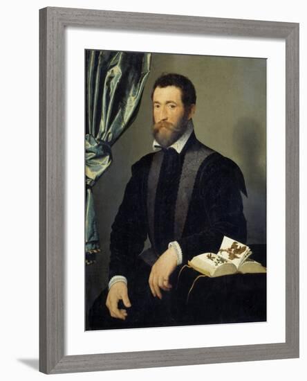 Portrait of the Apothecary Pierre Quthe by Francois Clouet-null-Framed Photographic Print