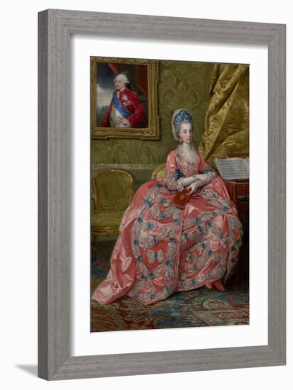 Portrait of the Archduchess Maria Amalia of Austria, Duchess of Parma, C.1778 (Oil on Canvas)-Johann Zoffany-Framed Giclee Print