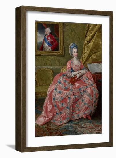 Portrait of the Archduchess Maria Amalia of Austria, Duchess of Parma, C.1778 (Oil on Canvas)-Johann Zoffany-Framed Giclee Print