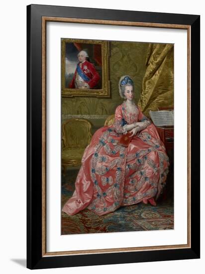 Portrait of the Archduchess Maria Amalia of Austria, Duchess of Parma, C.1778 (Oil on Canvas)-Johann Zoffany-Framed Giclee Print