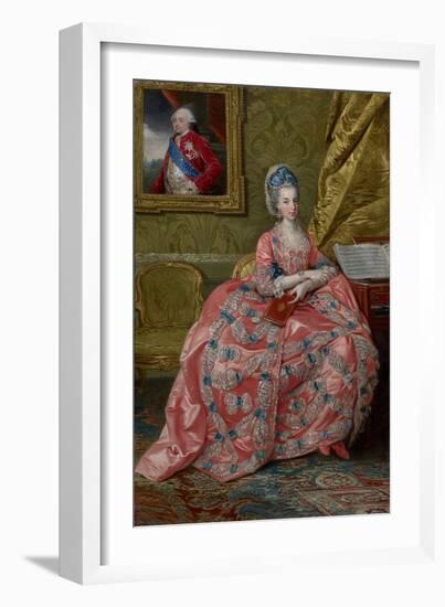 Portrait of the Archduchess Maria Amalia of Austria, Duchess of Parma, C.1778 (Oil on Canvas)-Johann Zoffany-Framed Giclee Print