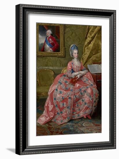 Portrait of the Archduchess Maria Amalia of Austria, Duchess of Parma, C.1778 (Oil on Canvas)-Johann Zoffany-Framed Giclee Print