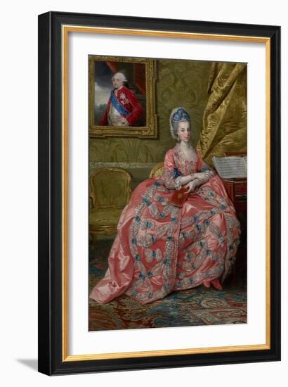 Portrait of the Archduchess Maria Amalia of Austria, Duchess of Parma, C.1778 (Oil on Canvas)-Johann Zoffany-Framed Giclee Print