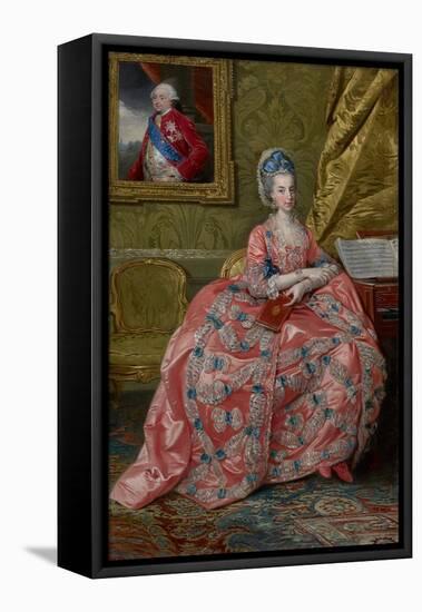 Portrait of the Archduchess Maria Amalia of Austria, Duchess of Parma, C.1778 (Oil on Canvas)-Johann Zoffany-Framed Premier Image Canvas