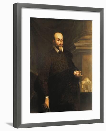 Portrait of the Architect, Andrea Palladio, 16th Century-null-Framed Giclee Print