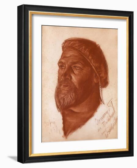 Portrait of the Architect Leonid Romanovich Sologub (1884-195), 1933-Alexander Yevgenyevich Yakovlev-Framed Giclee Print