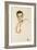 Portrait of the Art Dealer, Paul Wengraf, 1917-Egon Schiele-Framed Giclee Print