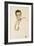 Portrait of the Art Dealer, Paul Wengraf, 1917-Egon Schiele-Framed Giclee Print