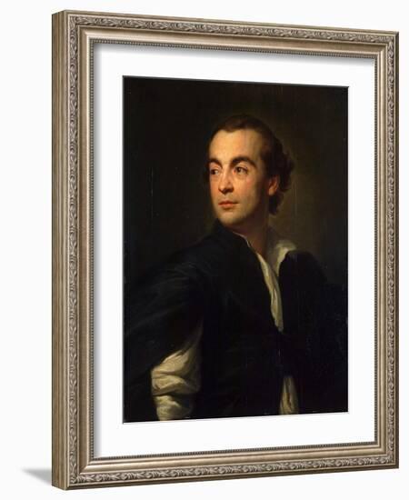 Portrait of the Art Historian and Archaeologist Johann Joachim Winckelmann, 1774-1776-Anton Raphael Mengs-Framed Giclee Print