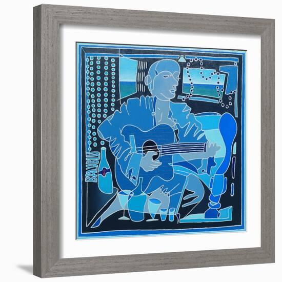 Portrait of the artist Alvaro Trugeda, 2018-Timothy Nathan Joel-Framed Giclee Print