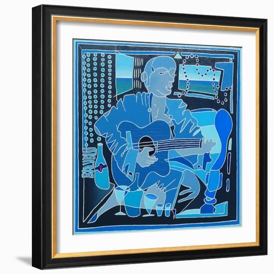 Portrait of the artist Alvaro Trugeda, 2018-Timothy Nathan Joel-Framed Giclee Print