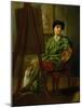 Portrait of the Artist at His Easel-Francis Hayman-Mounted Giclee Print