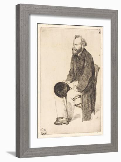 Portrait of the Artist Édouard Manet (1832-188)-Edgar Degas-Framed Giclee Print