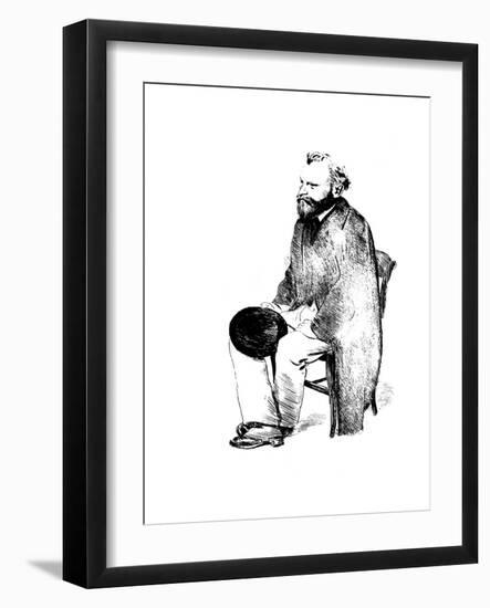 Portrait of the Artist Édouard Manet, 1861-Edgar Degas-Framed Giclee Print