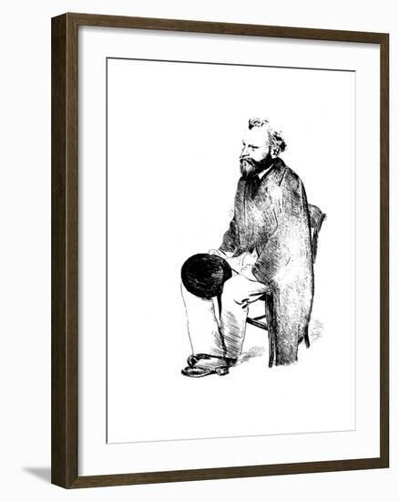 Portrait of the Artist Édouard Manet, 1861-Edgar Degas-Framed Giclee Print