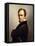 Portrait of the Artist Holding a Stylus-Francois Joseph Navez-Framed Premier Image Canvas