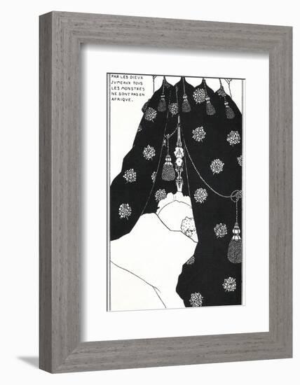 Portrait of the Artist in Bed-Aubrey Beardsley-Framed Photographic Print