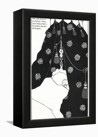 Portrait of the Artist in Bed-Aubrey Beardsley-Framed Premier Image Canvas