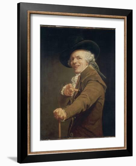 Portrait of the Artist in the Guise of a Mockingbird-Joseph Ducreux-Framed Giclee Print