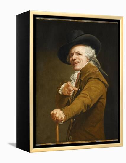 Portrait of the Artist in the Guise of a Mockingbird-Joseph Ducreux-Framed Premier Image Canvas