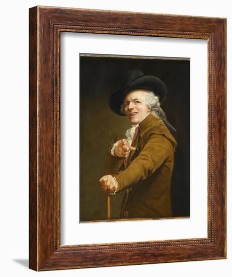 Portrait of the Artist in the Guise of a Mockingbird-Joseph Ducreux-Framed Giclee Print