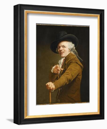 Portrait of the Artist in the Guise of a Mockingbird-Joseph Ducreux-Framed Giclee Print