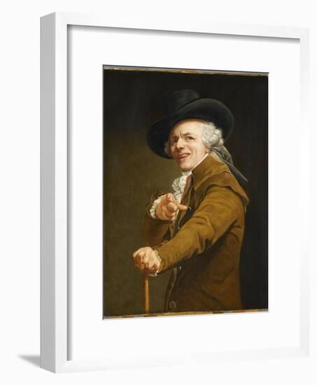 Portrait of the Artist in the Guise of a Mockingbird-Joseph Ducreux-Framed Giclee Print