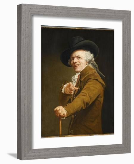 Portrait of the Artist in the Guise of a Mockingbird-Joseph Ducreux-Framed Giclee Print