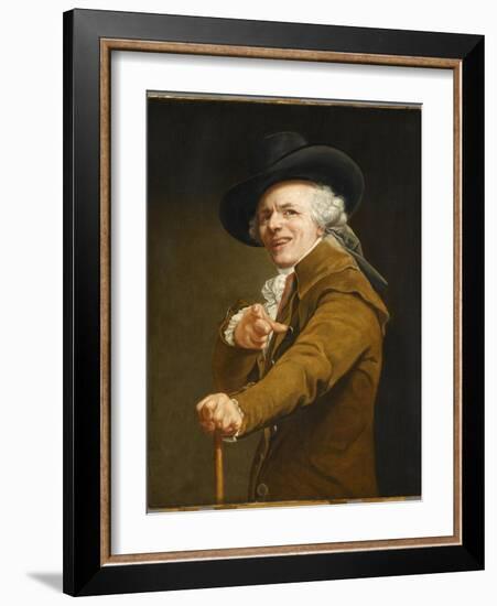 Portrait of the Artist in the Guise of a Mockingbird-Joseph Ducreux-Framed Giclee Print