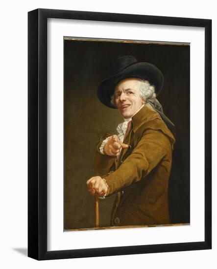 Portrait of the Artist in the Guise of a Mockingbird-Joseph Ducreux-Framed Giclee Print