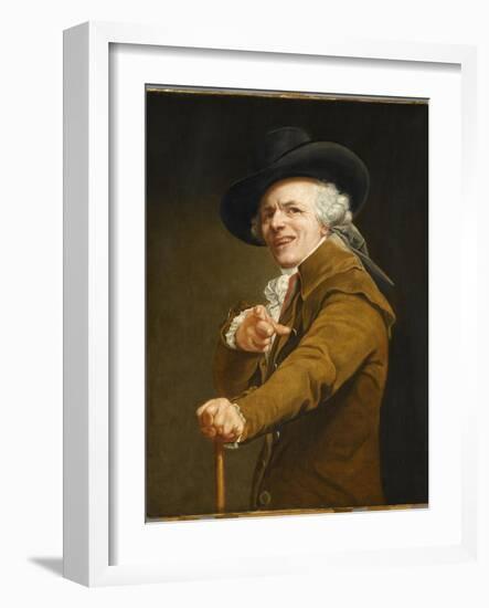 Portrait of the Artist in the Guise of a Mockingbird-Joseph Ducreux-Framed Giclee Print