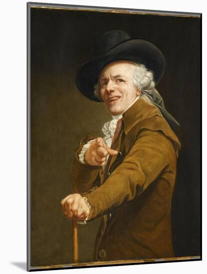 Portrait of the Artist in the Guise of a Mockingbird-Joseph Ducreux-Mounted Giclee Print