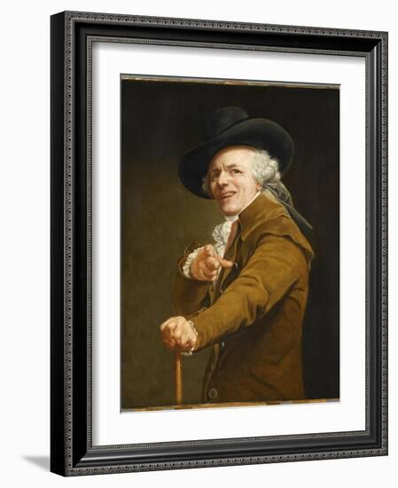 Portrait of the Artist in the Guise of a Mockingbird-Joseph Ducreux-Framed Giclee Print