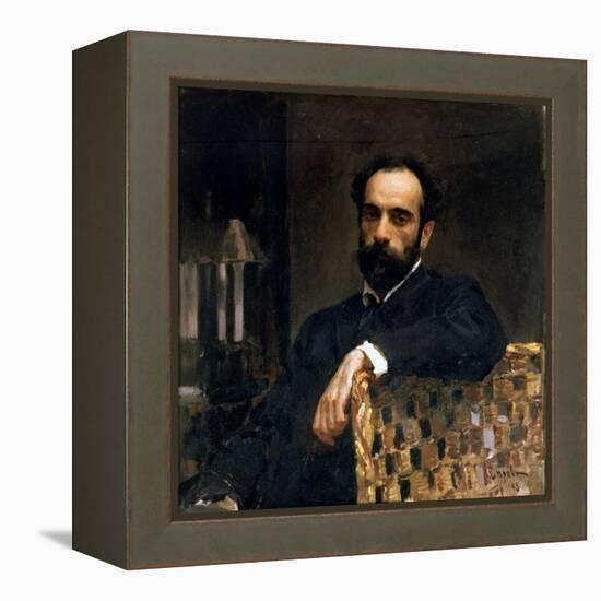 Portrait of the Artist Isaak Ilyich Levitan (1860-1900), 1893-Valentin Aleksandrovich Serov-Framed Premier Image Canvas