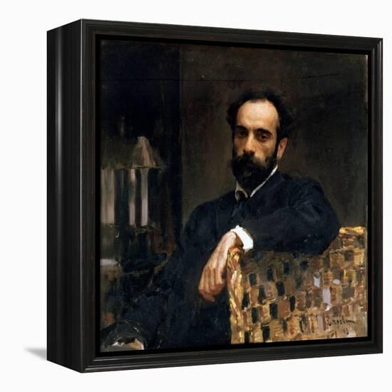 Portrait of the Artist Isaak Ilyich Levitan (1860-1900), 1893-Valentin Aleksandrovich Serov-Framed Premier Image Canvas