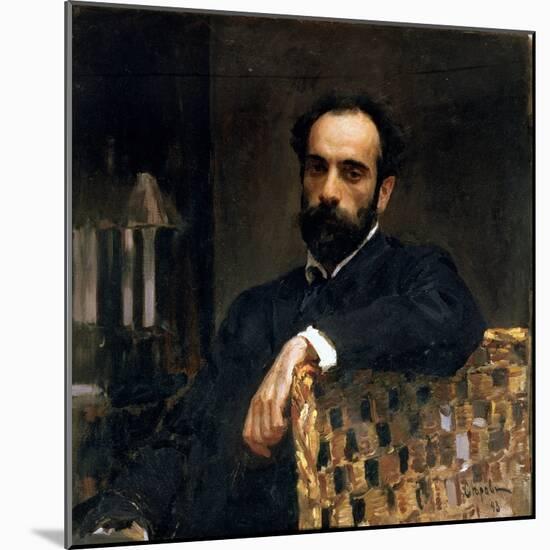 Portrait of the Artist Isaak Ilyich Levitan (1860-1900), 1893-Valentin Aleksandrovich Serov-Mounted Giclee Print