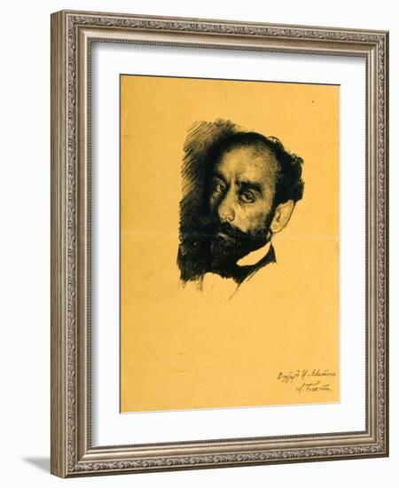 Portrait of the Artist Isaak Levitan, 1899-Leon Bakst-Framed Giclee Print