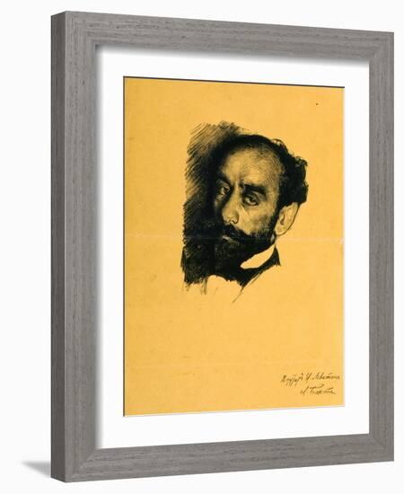 Portrait of the Artist Isaak Levitan, 1899-Leon Bakst-Framed Giclee Print