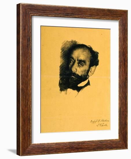 Portrait of the Artist Isaak Levitan, 1899-Leon Bakst-Framed Giclee Print