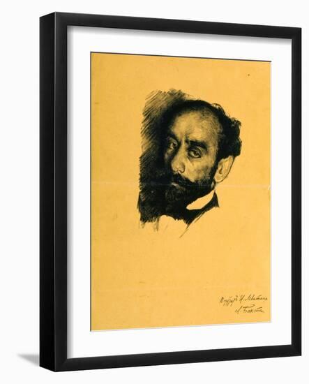 Portrait of the Artist Isaak Levitan, 1899-Leon Bakst-Framed Giclee Print