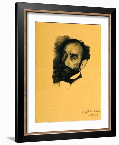 Portrait of the Artist Isaak Levitan, 1899-Leon Bakst-Framed Giclee Print