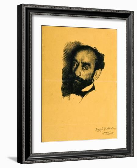 Portrait of the Artist Isaak Levitan, 1899-Leon Bakst-Framed Giclee Print