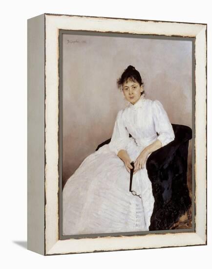 Portrait of the Artist Maria Yakunchikova-Weber (1870-190), 1885-1887-Valentin Alexandrovich Serov-Framed Premier Image Canvas