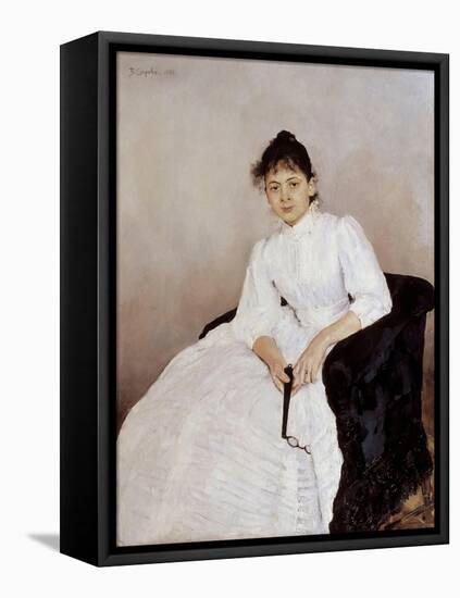 Portrait of the Artist Maria Yakunchikova-Weber (1870-190), 1885-1887-Valentin Alexandrovich Serov-Framed Premier Image Canvas