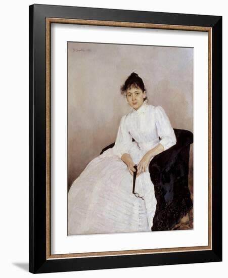 Portrait of the Artist Maria Yakunchikova-Weber (1870-190), 1885-1887-Valentin Alexandrovich Serov-Framed Giclee Print