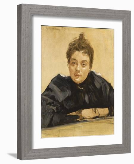 Portrait of the Artist Maria Yakunchikova-Weber (1870-190)-Valentin Alexandrovich Serov-Framed Giclee Print