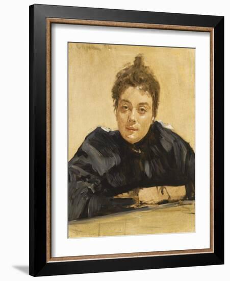 Portrait of the Artist Maria Yakunchikova-Weber (1870-190)-Valentin Alexandrovich Serov-Framed Giclee Print