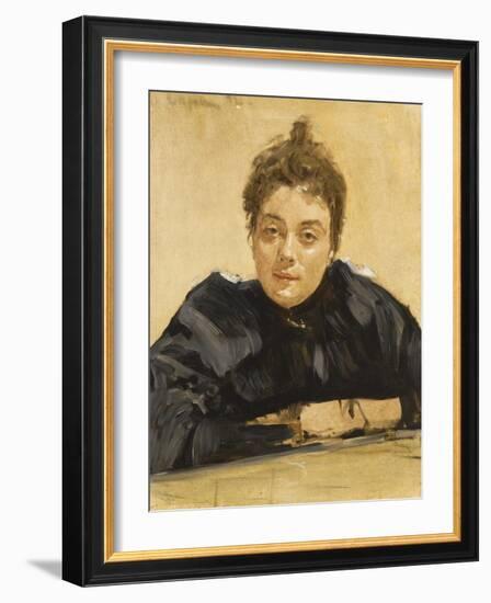 Portrait of the Artist Maria Yakunchikova-Weber (1870-190)-Valentin Alexandrovich Serov-Framed Giclee Print